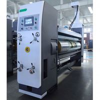 Goede Kwaliteit Automatische Golfkartonnen Doos Flexo Print Sleuf Stans Snijmachine Voor Inkt Afdrukken Golfkarton