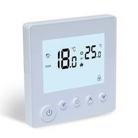 Thermostat intelligent LCD pour système de chauffage électrique au sol, vanne d'équilibrage anti-condensation, conception durable pour usage hôtelier, directement de l'usine