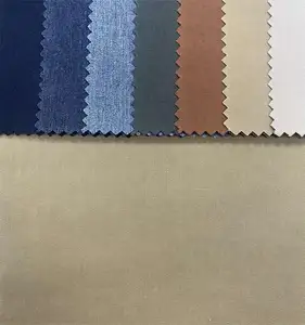 Shaoxing fabrika düz renk nefes 188gsm elbise için % 100% pamuk ipliği boyalı dokuma kumaşlar