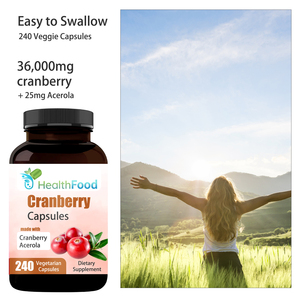 Capsules de canneberge directes d'usine avec extrait de canneberge pour favoriser la santé urinaire et soutenir la fonction du système immunitaire - Product Image 4