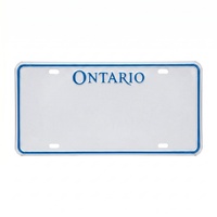 Plaque d'immatriculation en aluminium gravée sur mesure pour l'Ontario, Canada, plaque réfléchissante en métal pour voiture