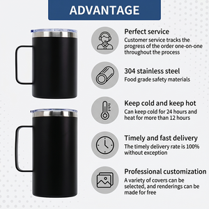 Custom logo Insulated Double Wall 20oz Travel Coffee Mugs Powder Coated Party <b>Cup</b> Stainless Steel Tumbler <b>for</b> Laser Engraving - Product Image 5