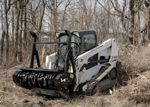 Excavator Mulcher Excavator Lawn Mower <b>Cutting</b> <b>Trees</b> <b>Machinery</b> Forestry Mulcher for Skid Steer 54inch 36pcs Blades - Product Image 4