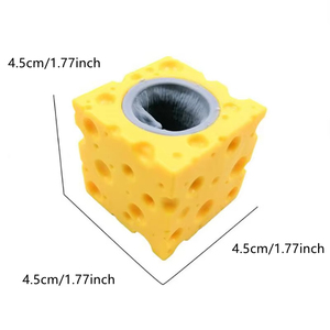 Pop up Funny <b>Mouse</b> and Cheese Block Squeeze Anti Stress Toy Hide and Seek Figures Stress Relief Fidget Toys for Kids Adult - Product Image 6