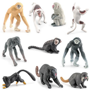 Lelewu simulazione <span class=keywords><strong>primate</strong></span> modello mini proboscide <span class=keywords><strong>scimmia</strong></span> gibbon Bonobo indri set decorazione lemur - Product Image 3