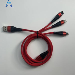 Usine de gros de haute qualité 3 en 1 micro type-c <span class=keywords><strong>8</strong></span> broches câble de transfert de données USB-A fil de charge pour câble de chargeur à bas prix - Product Image 2