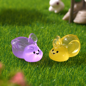 Nuovo ornamento luminoso carino ali aperte piccola ape Micro paesaggio ornamento trasparente per auto - Product Image 4