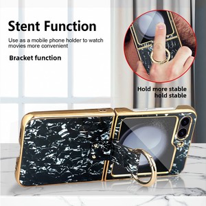 ขายตรงจากโรงงาน: เคสโทรศัพท์ Samsung Z Flip 6 ชุบเคลือบกันกระแทกแบบเต็มตัว พร้อมขาตั้งวงแหวนและสีรุ้ง - Product Image 2
