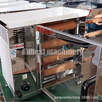 Commercial Kurtos Kalacs Cheminée Gâteau Grill Four Mini Machine À Cône De Crème Glacée Rouleau De Pain À La Cannelle Faisant La Machine