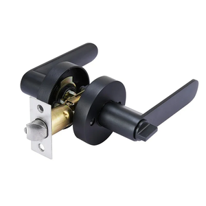 Serrure de porte intérieure silencieuse antivol en alliage d'aluminium durable avec noyau de clé/verrou et finition antirouille - Product Image 1