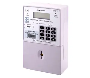 240V 단일 위상 2 철사 sts 키패드 선불된 kwh 전기 미터 저가 저장 성 제조자