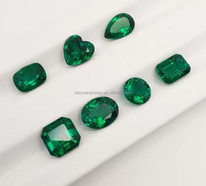 Laboratorio di alta qualità coltivato smeraldo pietre sciolte pietre preziose colombiane smeraldo per la progettazione di gioielli smeraldo anello di personalizzazione - Product Image 1