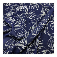 WI-B05 Fabrik Großhandel Eleganter Stil Digitaldruck Stoff 100% Polyester Crinkle Chiffon Stoff Für Kleid