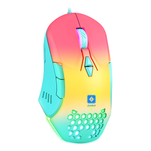 YAFOX Cool RGB Lighting Computer Wired Optical Gaming Mouse for Esports Gamer