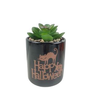 Telaraña <span class=keywords><strong>de</strong></span> Halloween, gran revestimiento <span class=keywords><strong>de</strong></span> cerámica, maceta hexagonal espeluznante, maceta para el hogar, guardería, estilo <span class=keywords><strong>de</strong></span> diseño minimalista suculento <span class=keywords><strong>de</strong></span> imitación - Product Image 5