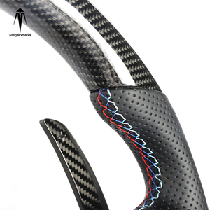 Volant sport en fibre <span class=keywords><strong>de</strong></span> carbone personnalisé <span class=keywords><strong>de</strong></span> qualité supérieure pour BMW F30 F10 E90 E92 Série 3 Série 5 X5x6 E90 E92 Volant LED - Product Image 6