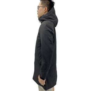 سترة رجالية كاجوال كبيرة الحجم مقاومة للماء بغطاء للرأس ومقاومة للرياح خفيفة الوزن وطويلة بسحاب للأنشطة الخارجية مقاس <span class=keywords><strong>M</strong></span>-XXXL - Product Image 3