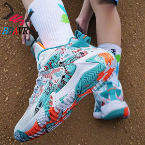 Zapatos de Baloncesto con Estampado de Grafiti de Moda China para Hombre - Product Image 4