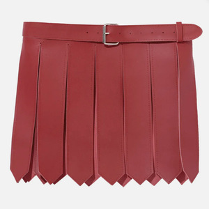 Jupe guerrière rétro en cuir PU transfrontalière avec ceinture, jupe courte de gladiateur romain, costume de jeu de rôle de chevalier médiéval - Product Image 5