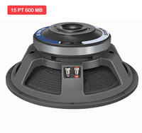 Altavoz Profesional de Medios y Bajos Sweton de 15 Pulgadas, 15 PT, 600 MB, 1200 W de Potencia Programable, XLR, Portátil, Ecológico, de Aluminio Fundido a Presión