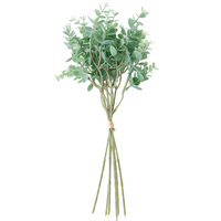 Rangkaian Daun Eucalyptus Sutra Buatan untuk Dekorasi Rumah & Pernikahan, Hiasan Bunga untuk Interior/Eksterior, Grosir