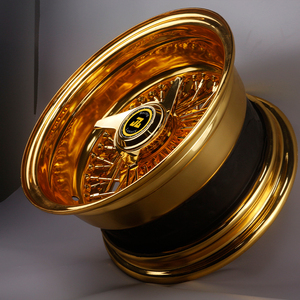 JZR Roue de polissage en fil d'acier à rayons personnalisés 13 14 Jante de 15 pouces pour <span class=keywords><strong>vieille</strong></span> <span class=keywords><strong>voiture</strong></span> <span class=keywords><strong>Rolls</strong></span> <span class=keywords><strong>Royce</strong></span> Cadillac - Product Image 5