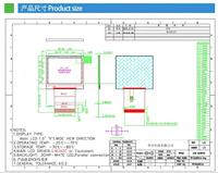 Écran numérique intelligent TFT IPS de 1,5 pouce avec résolution 320(RGB)x240 et interface RGB 6 bits 400 nits, circuit intégré ILI9342C, 2 LED