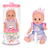 Poupées Filles Reborn en Silicone de 14 Pouces Personnalisées avec 12 Sons, Buvant et Faisant Pipi, à Habiller, Jouets d'Imitation pour Enfants