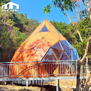 Casa Domo <span class=keywords><strong>Zome</strong></span> Personalizada, Casa Domo de Vidrio Prefabricada en Forma de Durazno para Exteriores en Venta - Product Image 5