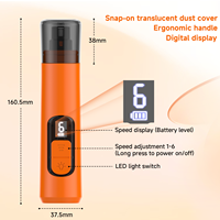 Nouvelle tondeuse à ongles électrique portable automatique simple à 6 vitesses réglables pour animaux de compagnie, avec 2 lumières LED, silencieuse et rechargeable, pour chiens