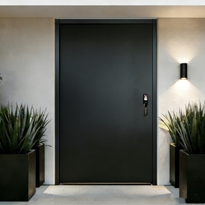 Puerta de <span class=keywords><strong>Entrada</strong></span> Blindada de Aluminio Moderna, Directo de Fábrica ALUFRONT, con Cerradura Inteligente, Tallado 3D, Seguridad, Aislamiento Térmico y Acústico - Product Image 2