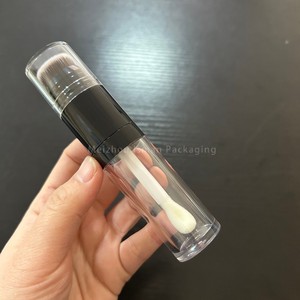 ISMAN Luxe Tube Correcteur Transparent Double Embout 15ml avec Grande Brosse, Flacon Brillant à Lèvres, Boîtier de Fard à Joues Rond, Marque <span class=keywords><strong>Privée</strong></span> Professionnel - Product Image 4