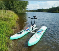Waterbike gonflable personnalisé mer vélos d'eau simple/double personne