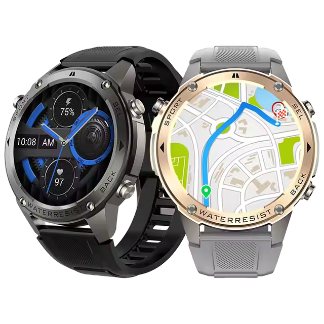 Outdoor Waterproof 5ATM Deep Waterproof Compass GPS Barometric Altimeter Smart Watches DM56 Sport Watch