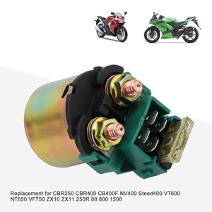 GOOFIT Relé Solenoide de Arranque para Motocicleta, Repuesto para <span class=keywords><strong>Kawasaki</strong></span> <span class=keywords><strong>NINJA</strong></span> <span class=keywords><strong>ZX10</strong></span> ZX11 250R Vulcan 88 800 1500 - Product Image 5