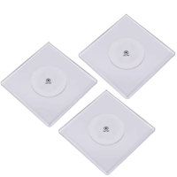 Sous-verres LED lumineux en acrylique ultra-minces, carrés, blancs, parfaits pour les fêtes à domicile et les banquets