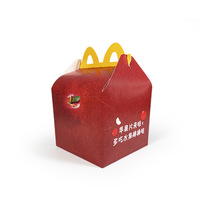 Boîte à poulet frit personnalisée pour la livraison de motos, boîte à poulet frit biodégradable, recyclable, pliable, en carton ivoire avec couvercle