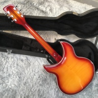 Weifang Minyu 6 String Ricken 381 Electric Guitar Orange Maple Back/Sides Mahogany Body
