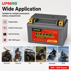 Batterie de démarrage de moto 12,8 V 3 Ah LiFePO4 avec BMS IP67, 2000 cycles, garantie de 2 ans, longue durée de vie, batterie de moto électrique - Product Image 6