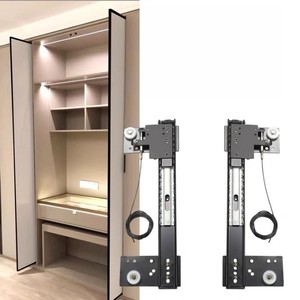 Hệ thống cửa trượt âm tủ bếp, thép cán nguội nhẹ, dành cho cửa cao - Product Image 1