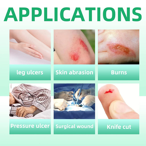 Good Absorption <strong>Natural</strong> Seaweed and <strong>Calcium</strong> Ion <strong>Alginate</strong> Fiber Waterproof Skin-Friendly 10x10cm Wound <strong>Dressing</strong> Pad - Product Image 6