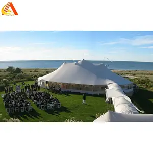 Tenda pernikahan mewah 1000-5000 orang, tenda tahan angin dan tahan air untuk pernikahan pekerjaan berat