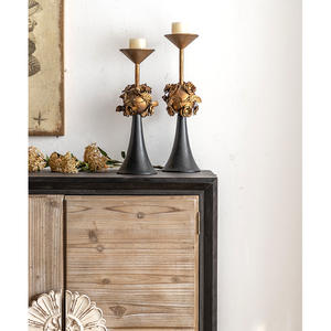 אירופאי סגנון עתיק ריהוט כפרי קלאסי בציר מבטא ריהוט תצוגת Showcase קבינט עם <span class=keywords><strong>2</strong></span> דלתות - Product Image 4