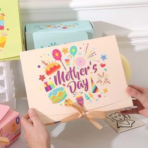 Paquete de 4 Cajas de Regalo de Papel con Cinta, Cajas de Embalaje para Dulces <span class=keywords><strong>y</strong></span> Regalos, Decoración para <span class=keywords><strong>el</strong></span> Día de <span class=keywords><strong>la</strong></span> Madre - Product Image 3