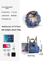 Tas Ransel Wanita Anti Maling Kulit Asli Normcore/Minimalis untuk Komuter Kasual Kapasitas Besar Ringan dengan Tali Serut