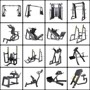 Equipo de Fuerza Comercial con Placas de Metal para Gimnasio, Máquina de Sentadillas con Pesas, Prensa de Piernas y Entrenador de Músculos del Pecho - Product Image 1