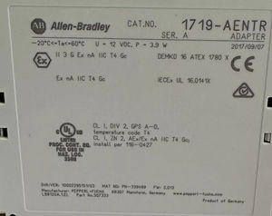 1719-AENTR ALLEN /A EX I/O INTRINSICAL <b>EtherNet</b>/IP <b>ADAPTER</b> 1719AENTR HMI Touch Screen PLC Controller Display G13 - Product Image 6