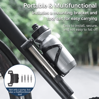 Pompe à air manuelle portable en aluminium pour vélo, outil professionnel de démontage de pneus de vélo de montagne, mini pompe étanche pour cyclisme
