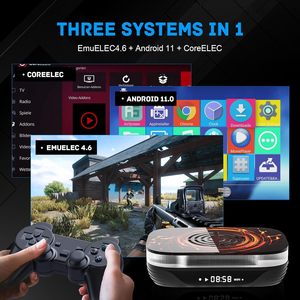 Kinhank คอนโซลเกม X4บวกกับ60000 +, คอนโซลเกมคอนโซลซุปเปอร์คอนโซลพร้อมชิป S905X4ระบบ4.6แอนดรอยด์ทีวี4K ปลั๊กแบบยุโรป - Product Image 5