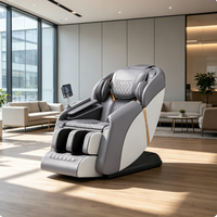 Sillón de Masaje Shiatsu Eléctrico 4D de Lujo, Moderno, con Calefacción, Reclinable, de Cuero, para el Cuidado de la Espalda y el Cuerpo, para Uso Doméstico